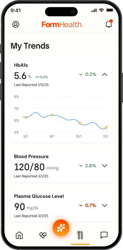 Form Health product UI