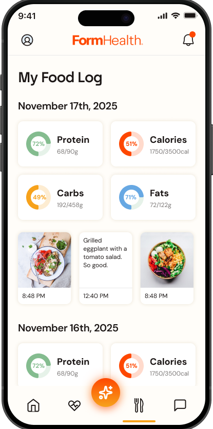 Form Health product UI